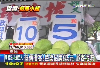 芭樂賣5元　民怨滿車僅「1顆」誆客