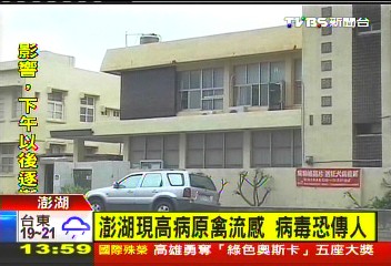 澎湖現高病原禽流感 病毒恐產變異