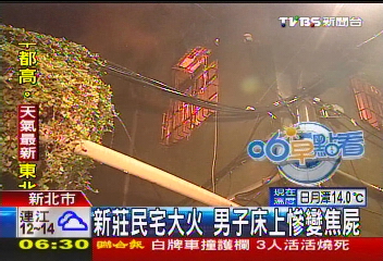 新莊民宅大火　男子床上慘變焦屍