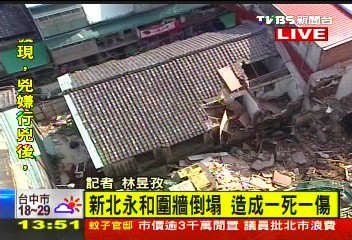 生死一瞬間！未做支撐　拆屋牆垮1死1傷