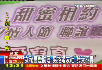 月入10萬？薪水翻倍　男控婚友社「誇大」