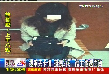 「還前夫卡債、撫養2孩」 護士偷遍百貨