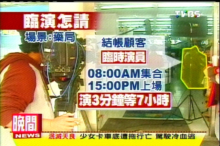 〈獨家〉拍片苦等! 臨演上場3分鐘耗7小時