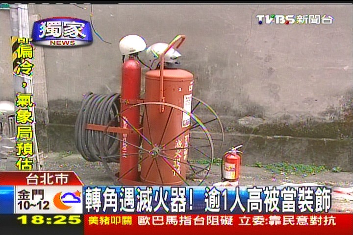 〈獨家〉轉角遇滅火器! 逾1人高被當裝飾
