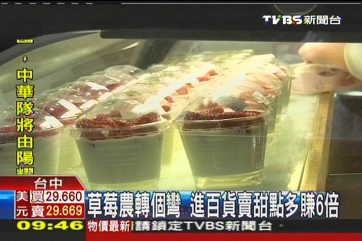 草莓農轉個彎　進百貨賣甜點多賺6倍