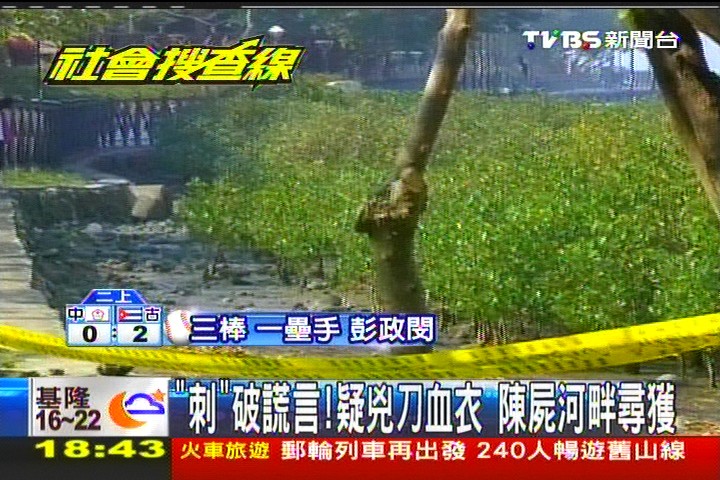 「刺」破謊言！疑兇刀血衣　陳屍河畔尋獲