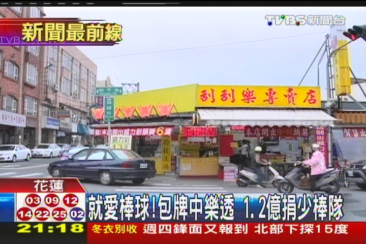 就愛棒球！包牌中樂透　1.2億捐少棒隊
