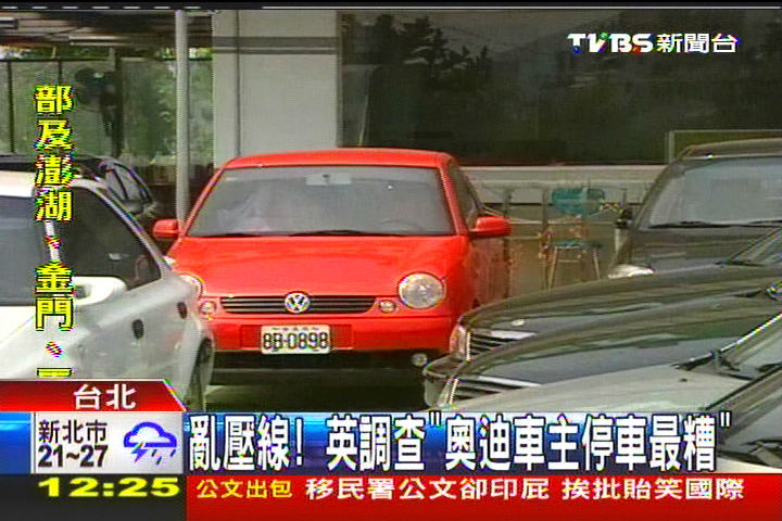 亂壓線! 英調查「奧迪車主停車最糟」