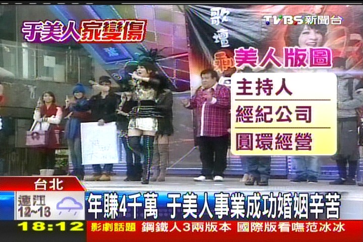 年賺4千萬 于美人事業成功婚姻辛苦