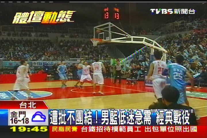 籃球／遭批不團結！　男籃低迷急需「經典戰役」