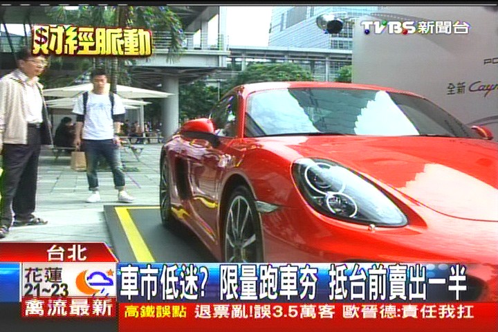車市低迷?限量跑車夯 抵台前賣出一半