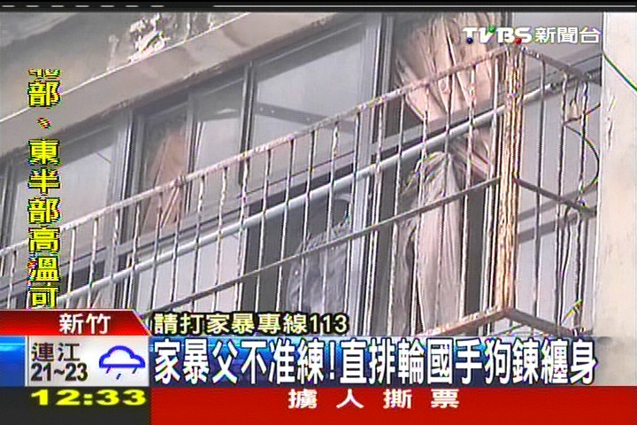家暴父不准練 直排輪國手狗鍊纏身