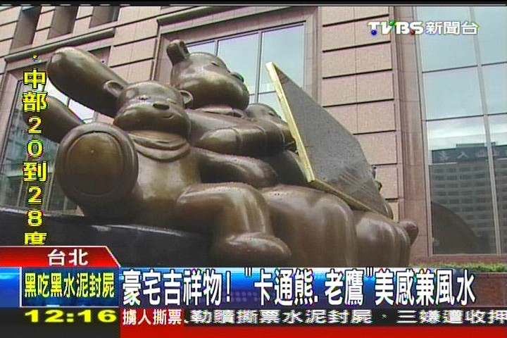 豪宅吉祥物! 「卡通熊、老鷹」美感兼風水