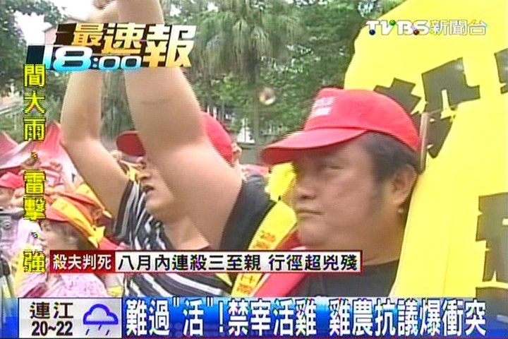 難過「活」！禁宰活雞　雞農抗議爆衝突