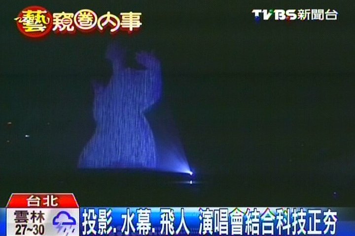投影、水幕、飛人 演唱會結合科技正夯