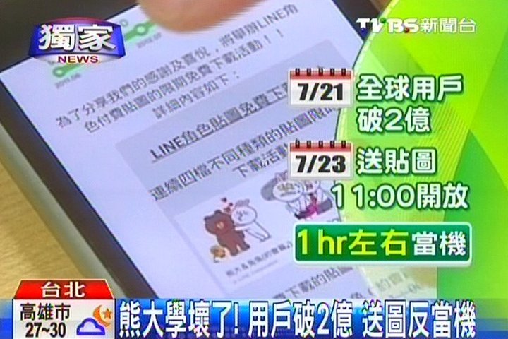 〈獨家〉熊大學壞了!用戶破2億送圖反當機