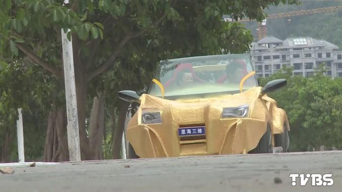 陸首輛3D列印車上路　「土豪金」2.5萬搞定