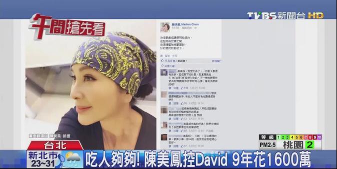 台北地院判離婚！　陳美鳳3度飛美打官司