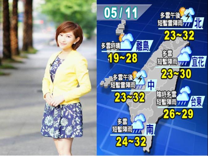 ​紅霞海警南東台有雨　沿海強陣風注意長浪